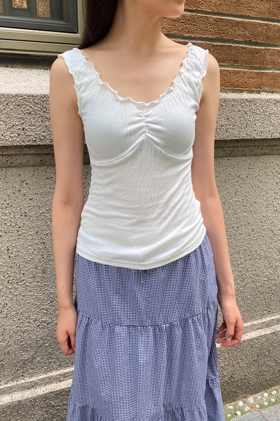 BRANDY MELVILLE ブランディメルビル　ドット Ｖネックタンクトップ Malena Top – Brandy Melville Online Japan