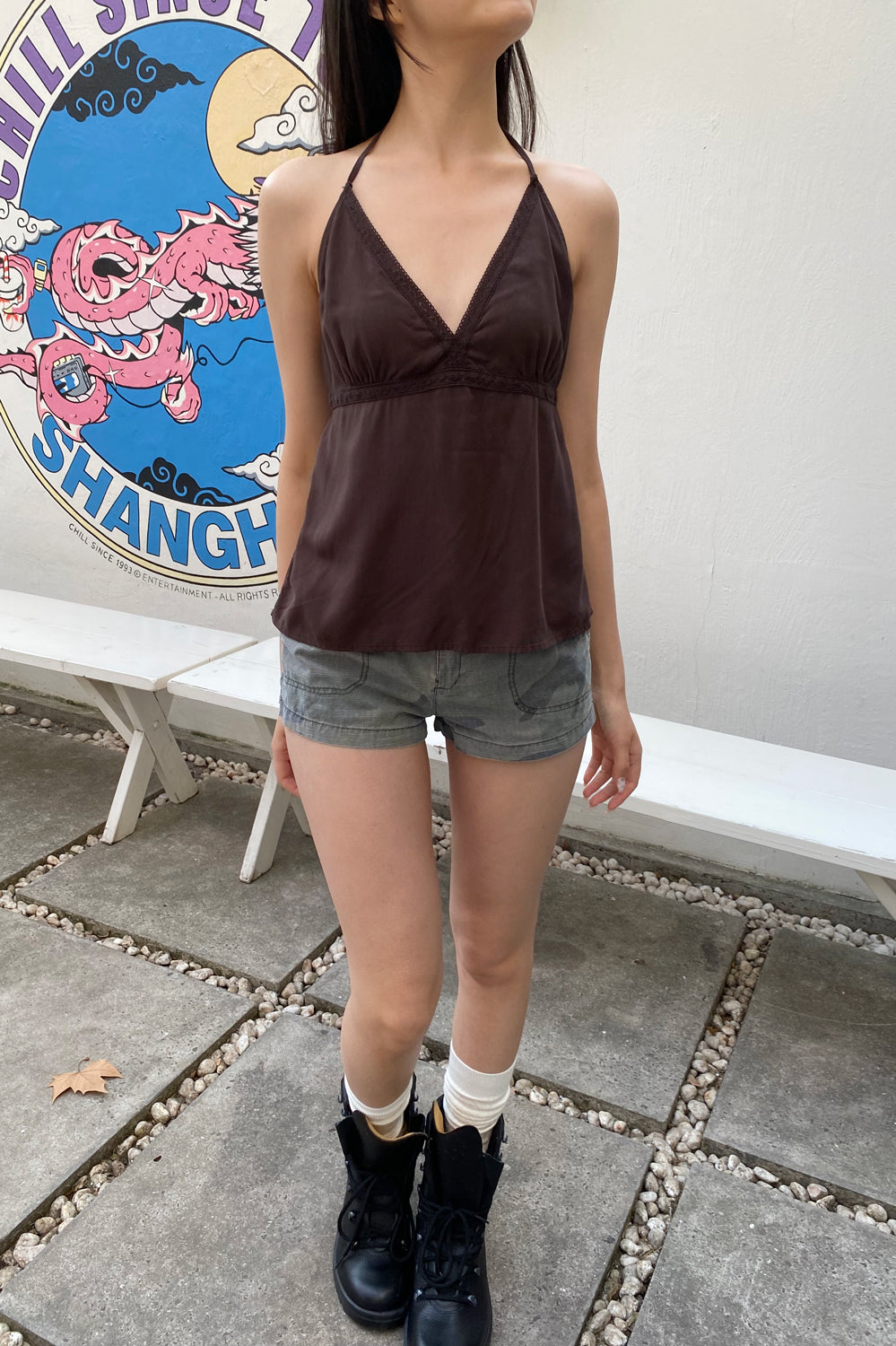 BRANDY MELVILLE ブランディメルビル　ドット Ｖネックタンクトップ Edith Halter Tank – Brandy Melville Online Japan