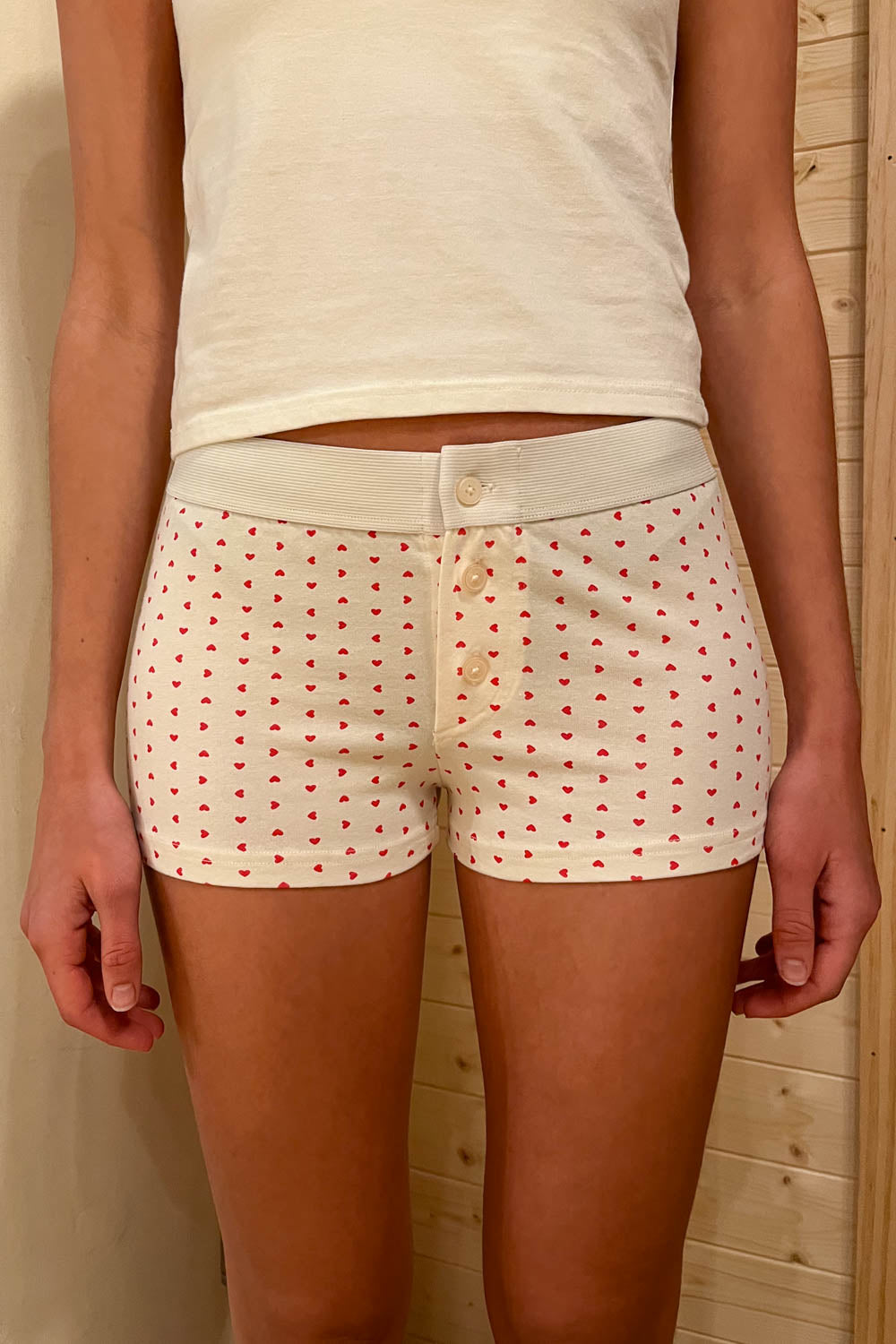 Boy Short Heart Underwear – Brandy Melville Online Japan