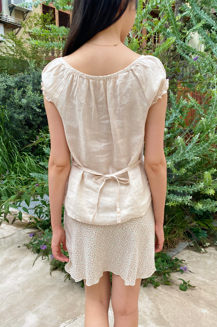 Clarisse Top | Apricot Pink / XS/S
