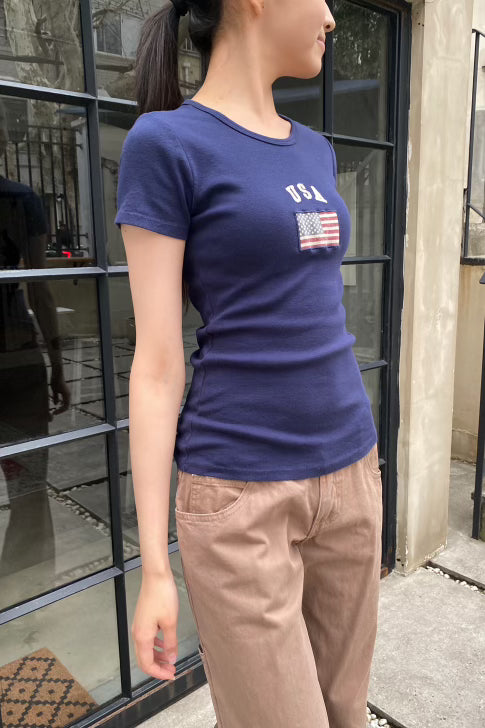 Hailie USA flag Top | Hailie USA flag Top