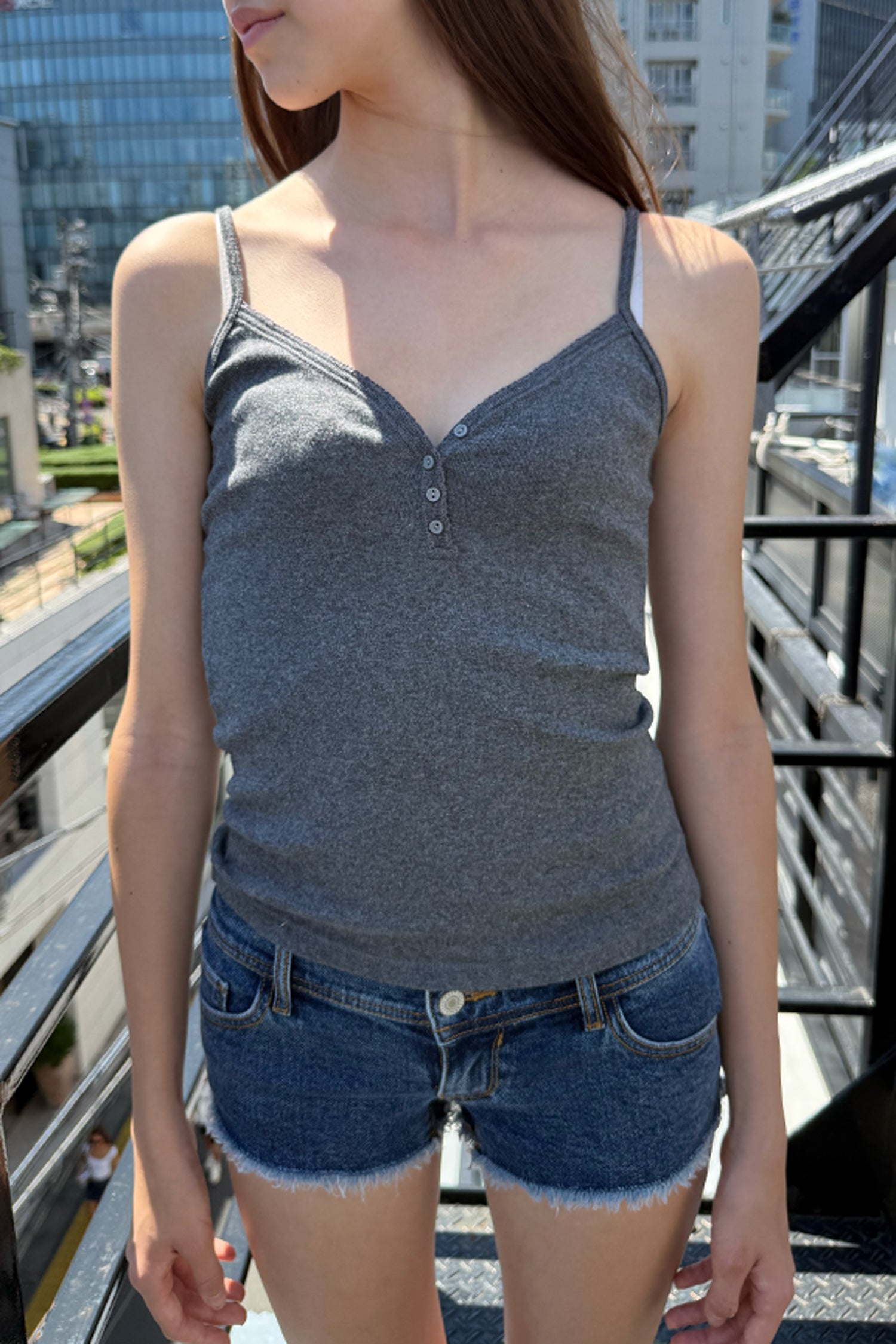 Lorene Tank | Dark Grey / XS/S