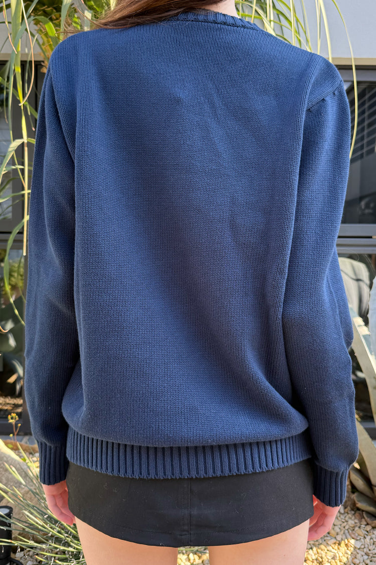 NICO AMERICAN FLAG SWEATER | Navy / Regular Fit