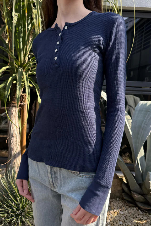 Ahern Thermal Top | Washed Navy / XS/S