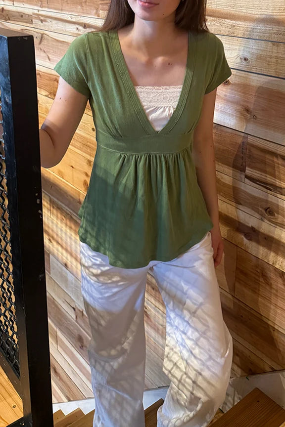 Naia Top | Green / XS/S