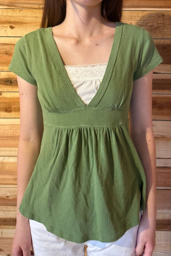 Naia Top | Green / XS/S