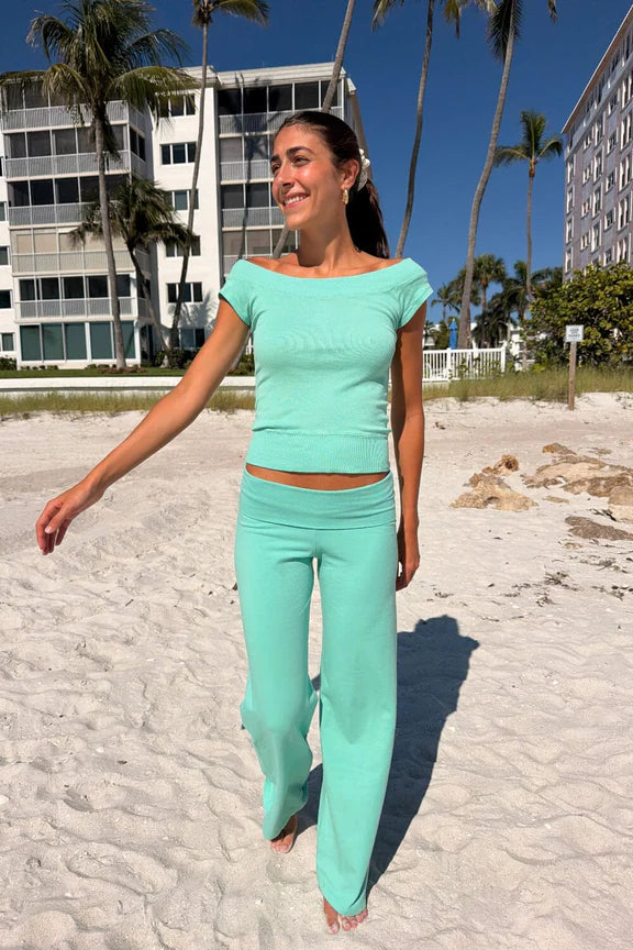 Priscilla Pants | Seafoam Teal / XS