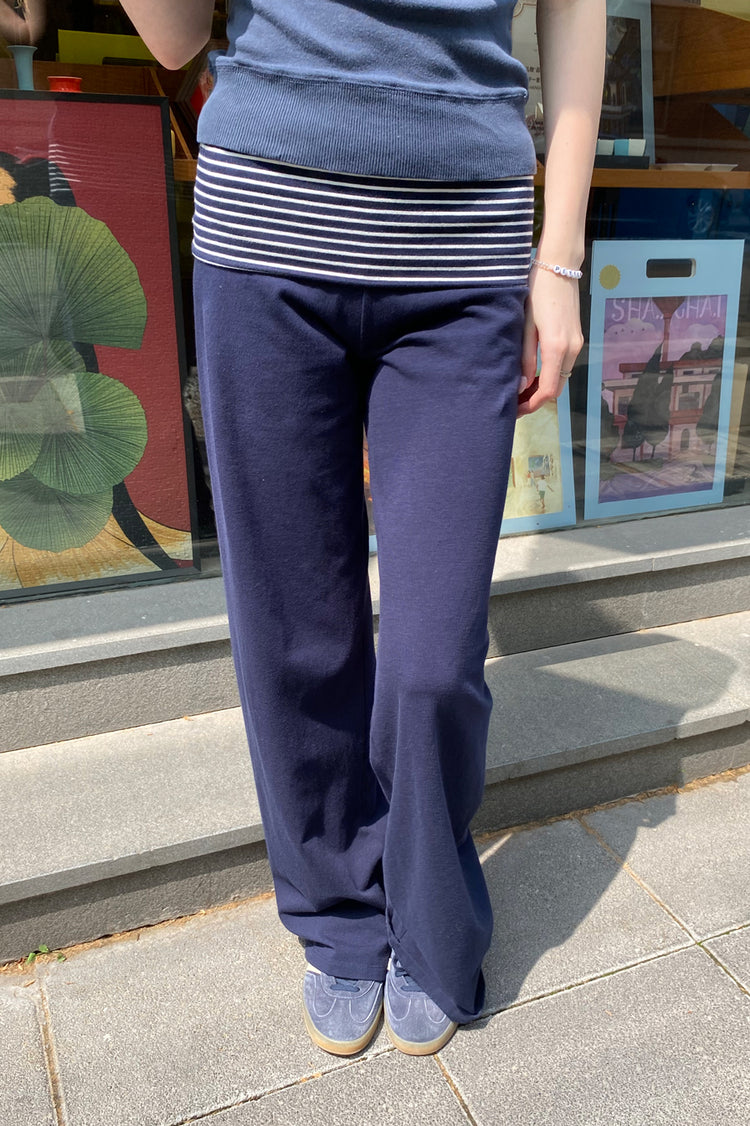 Priscilla Pants | Navy White Stripes PP / XS