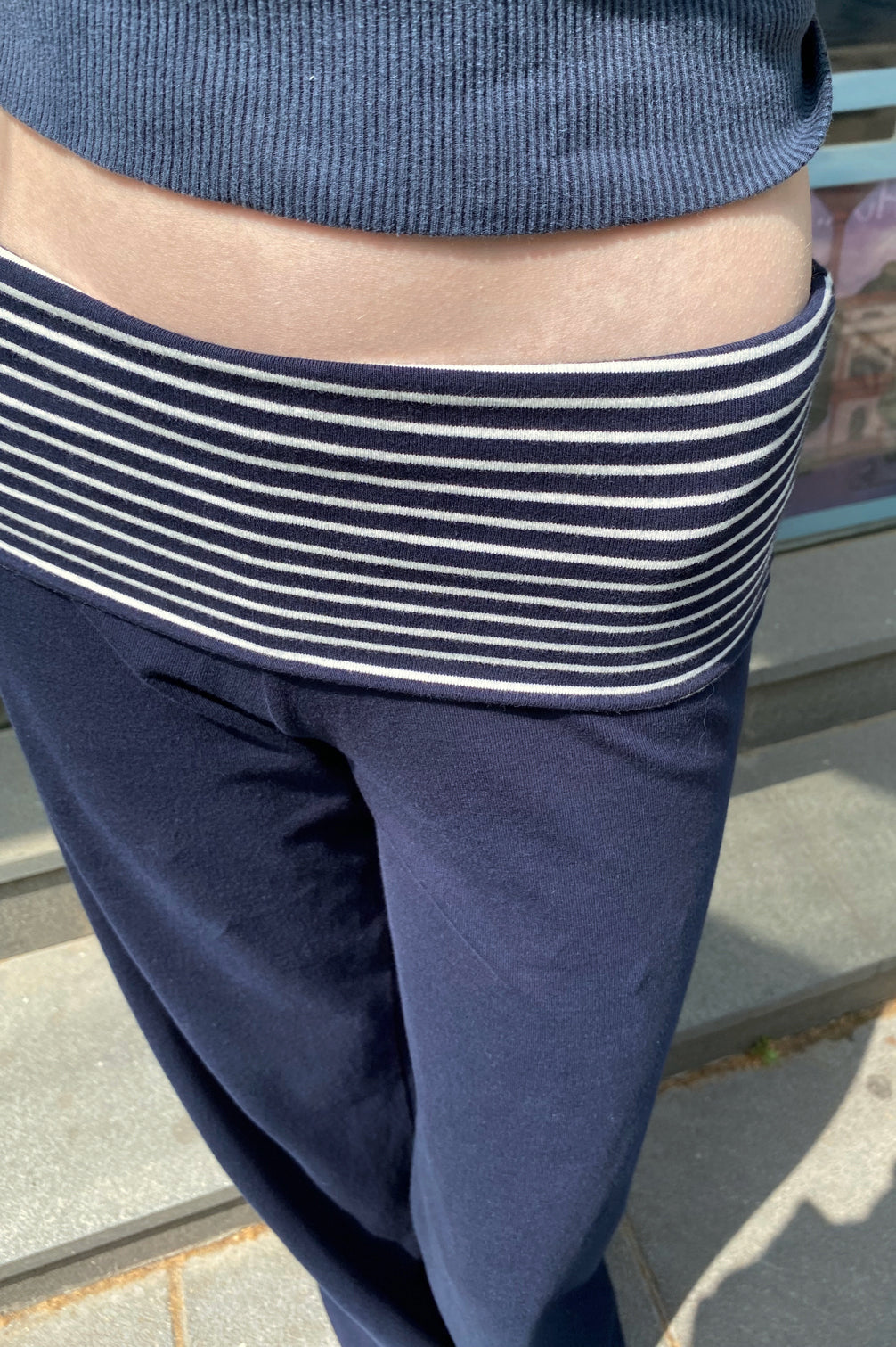 Priscilla Pants | Navy White Stripes PP / XS