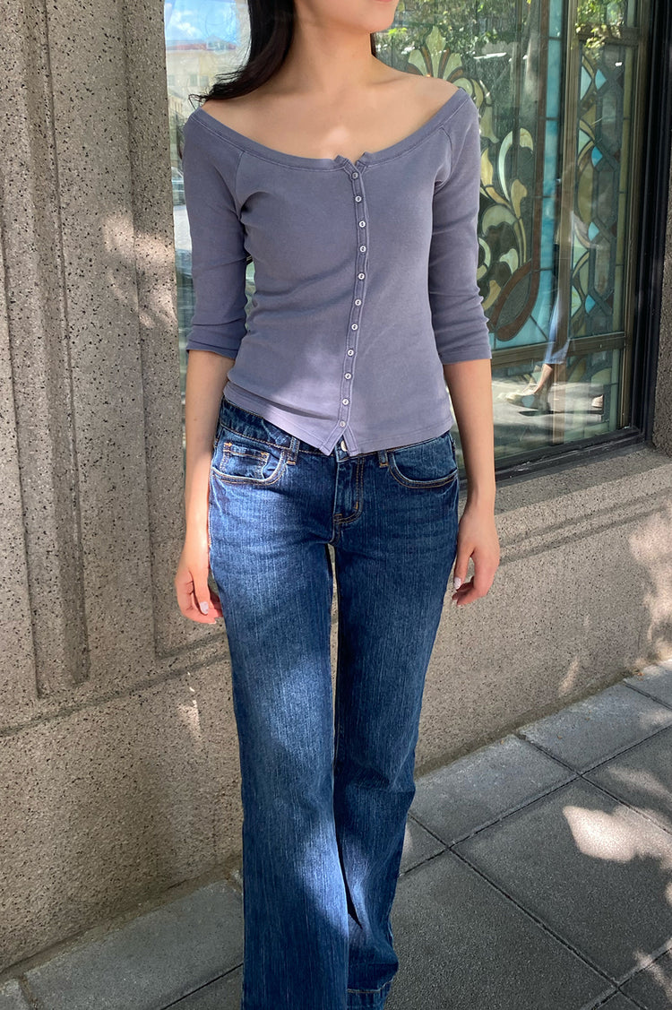 Martha Top | Ash Blue / XS/S
