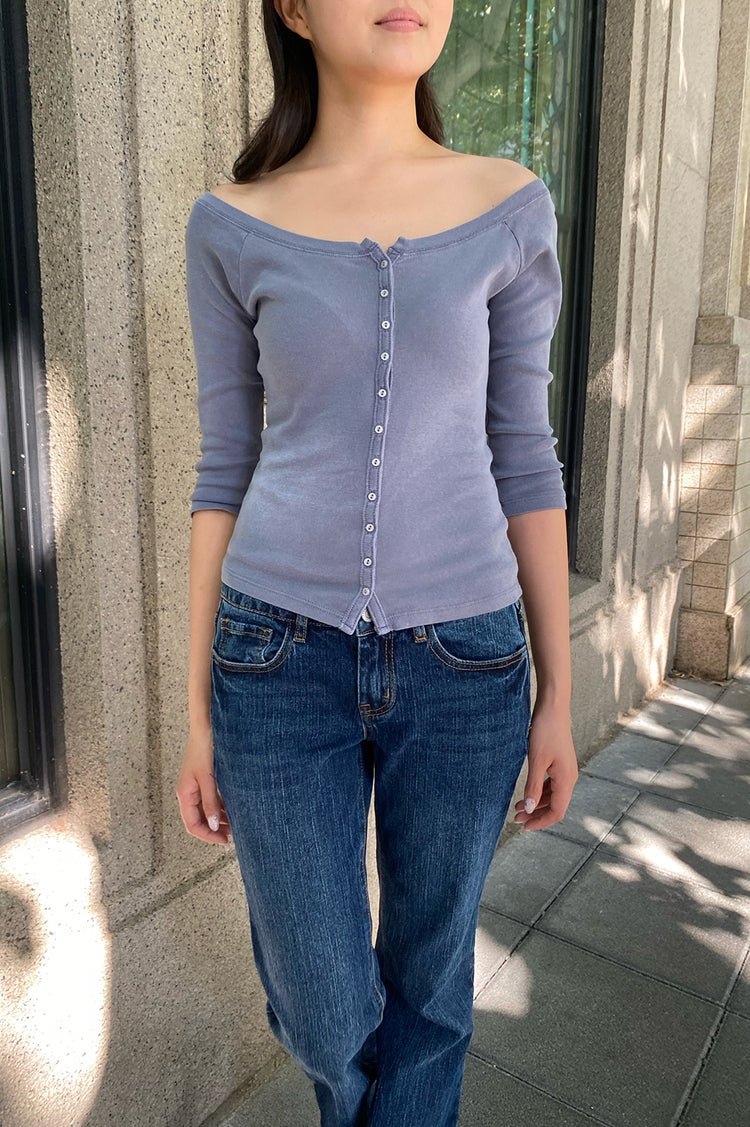 Martha Top | Ash Blue / XS/S