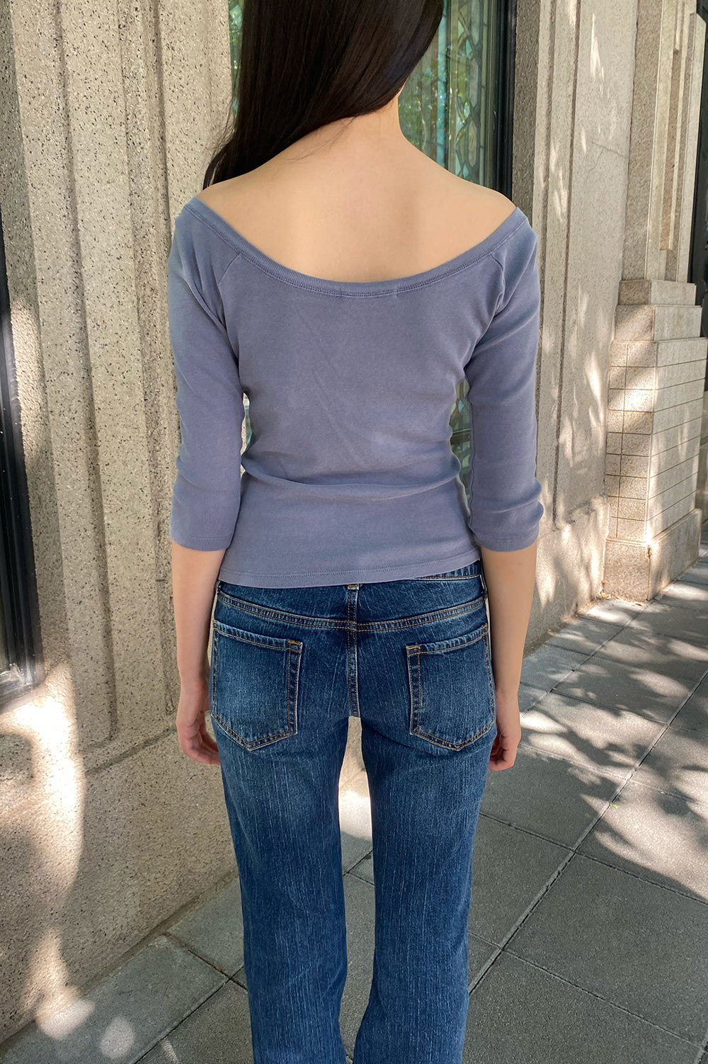 Martha Top | Ash Blue / XS/S