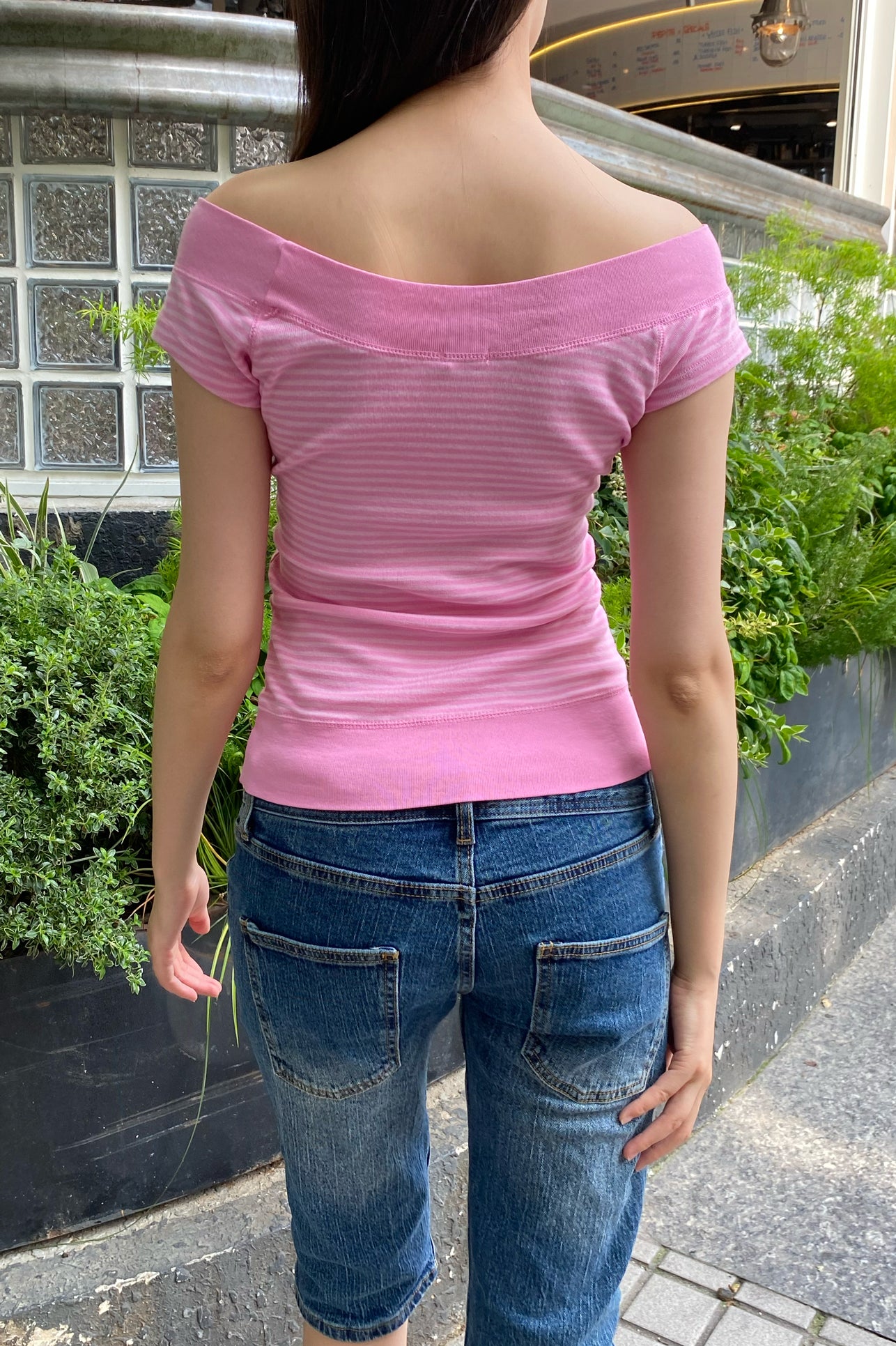 Ginny Striped Top | Bubblegum pink with pink stripe / XS/S
