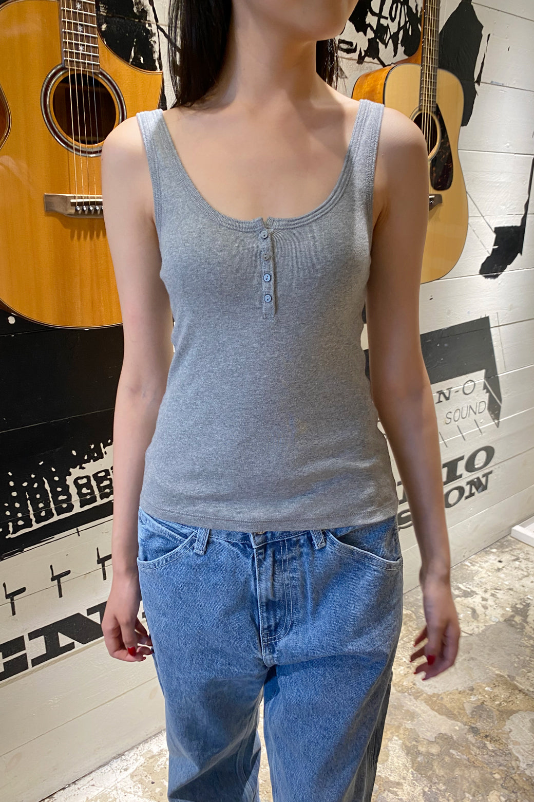 Sheena Tank | Grey / XS/S