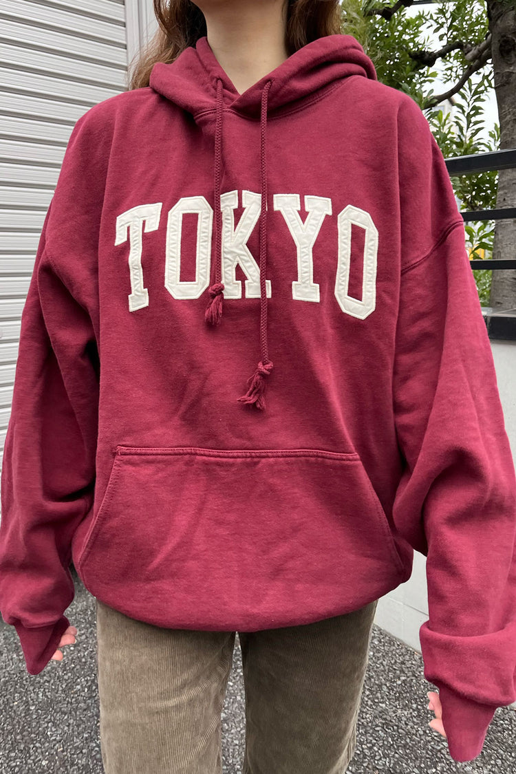 Christy Tokyo Hoodie | Burgundy