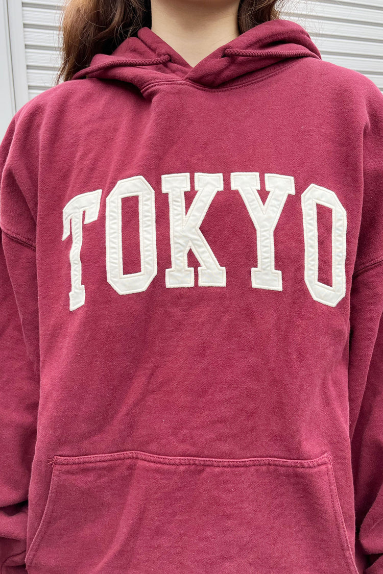 Christy Tokyo Hoodie | Burgundy