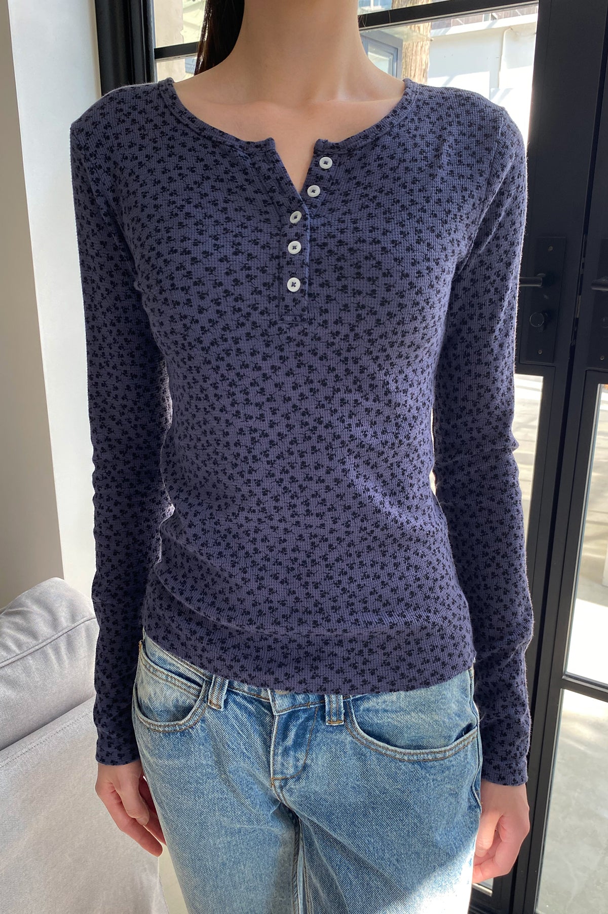 Ahern Floral Top – Brandy Melville Online Japan