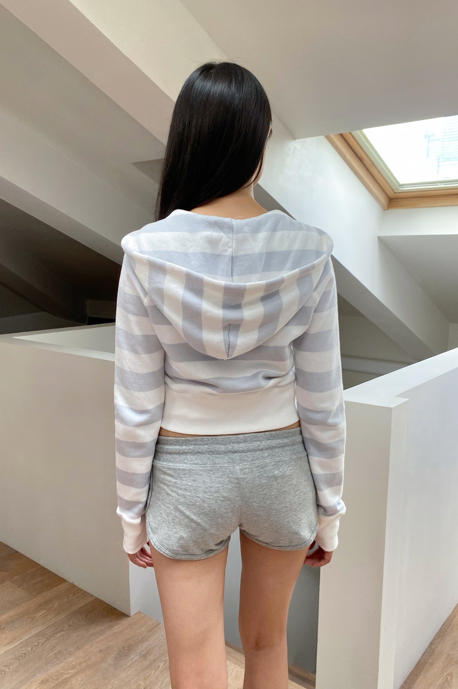 Crystal Striped Hoodie | 