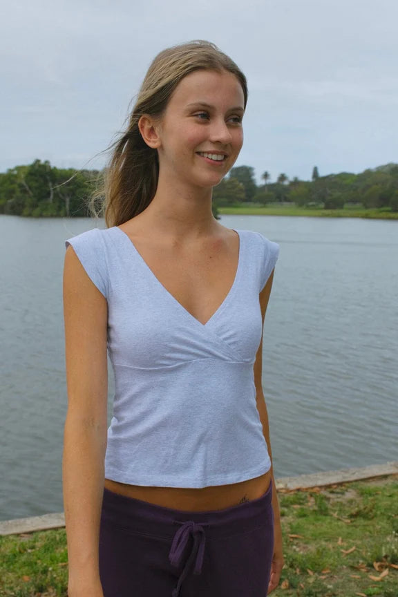 Amara Top | Light Grey / XS/S