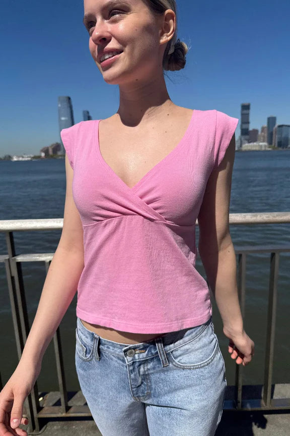 Amara Top | Bubblegum Pink / XS/S