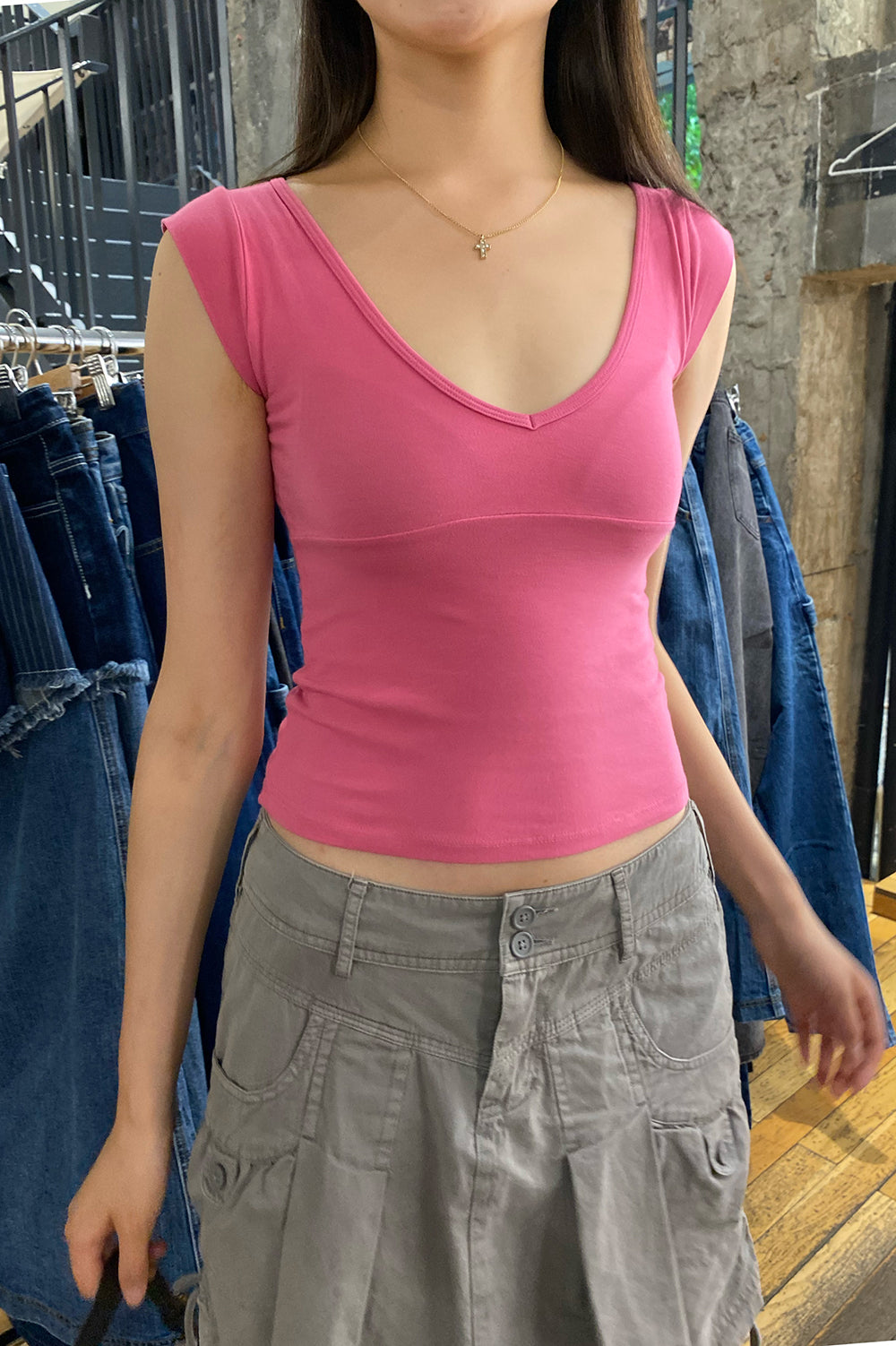 Amara Tank | Fuchsia / XS/S