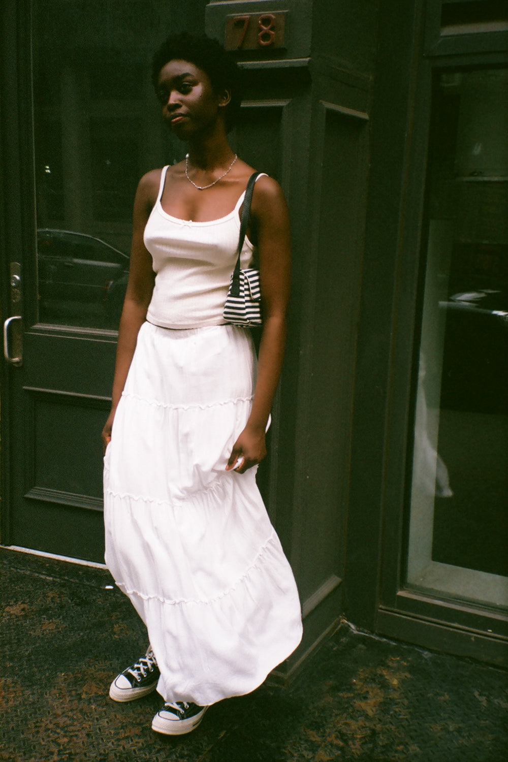 brandy melville white maxi dress Vivian Dress