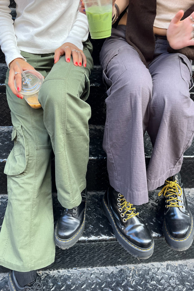 Kim Cargo Pants | Military Green / S