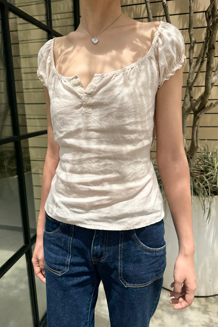 Clarisse Top | Apricot Pink / XS/S