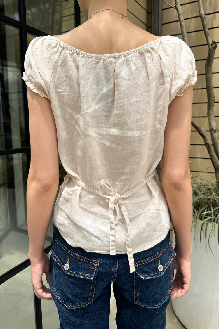 Clarisse Top | Apricot Pink / XS/S