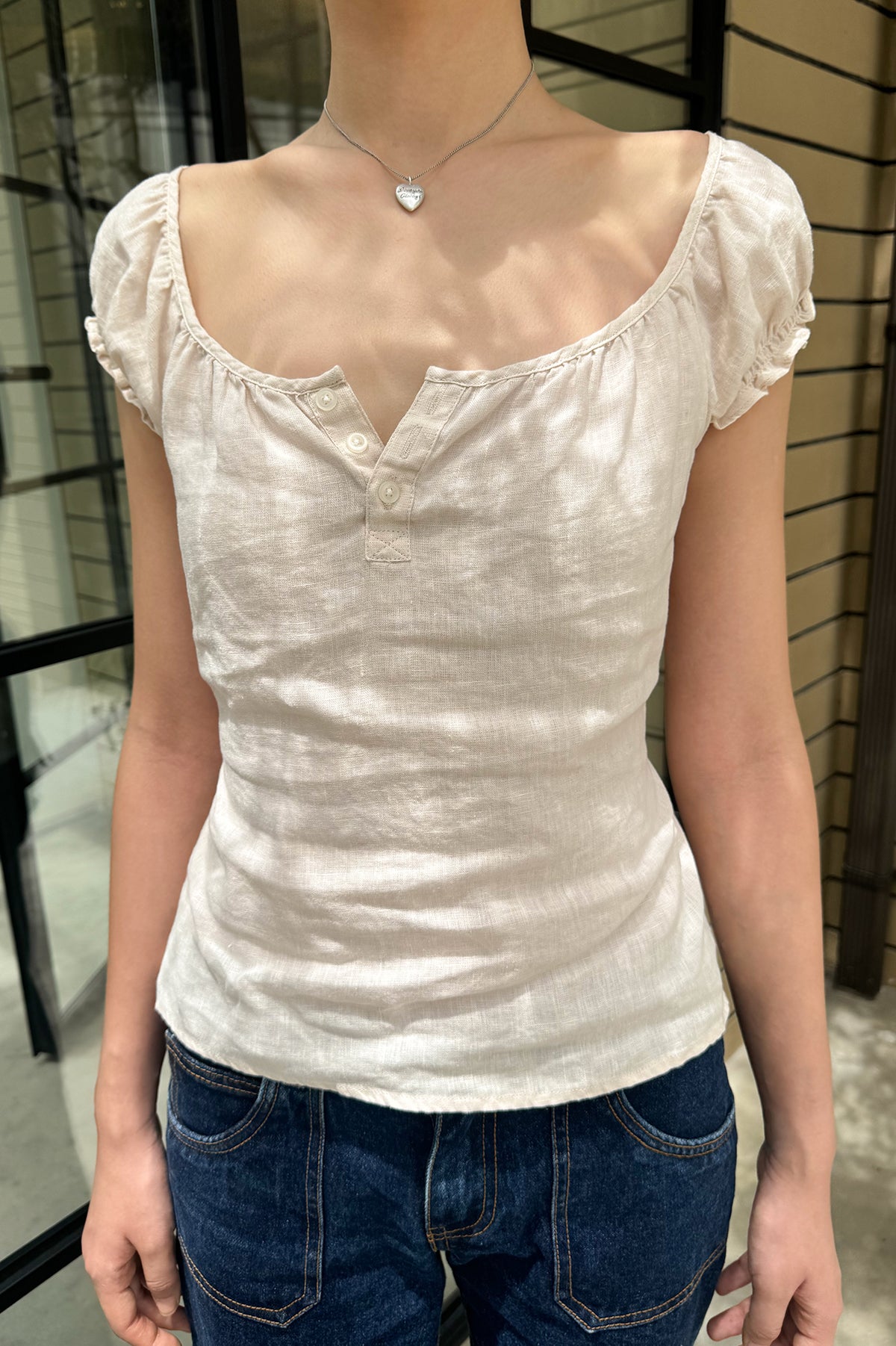 Clarisse Top | Apricot Pink / XS/S