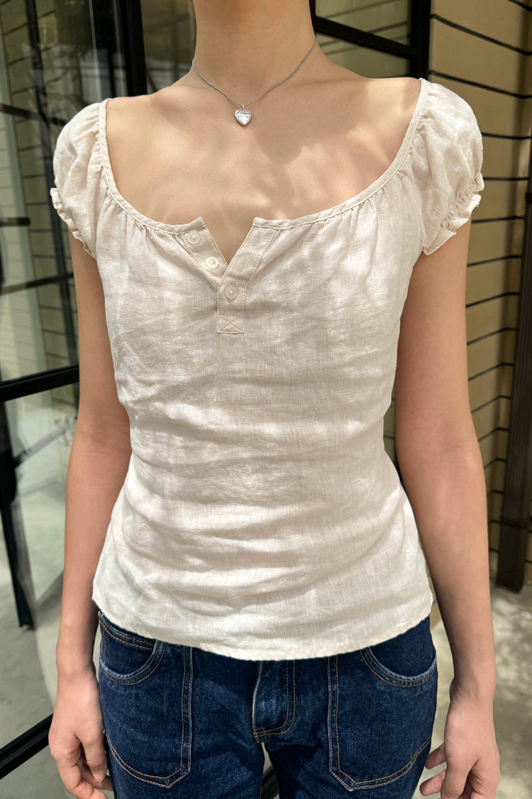 Clarisse Top | Apricot Pink / XS/S