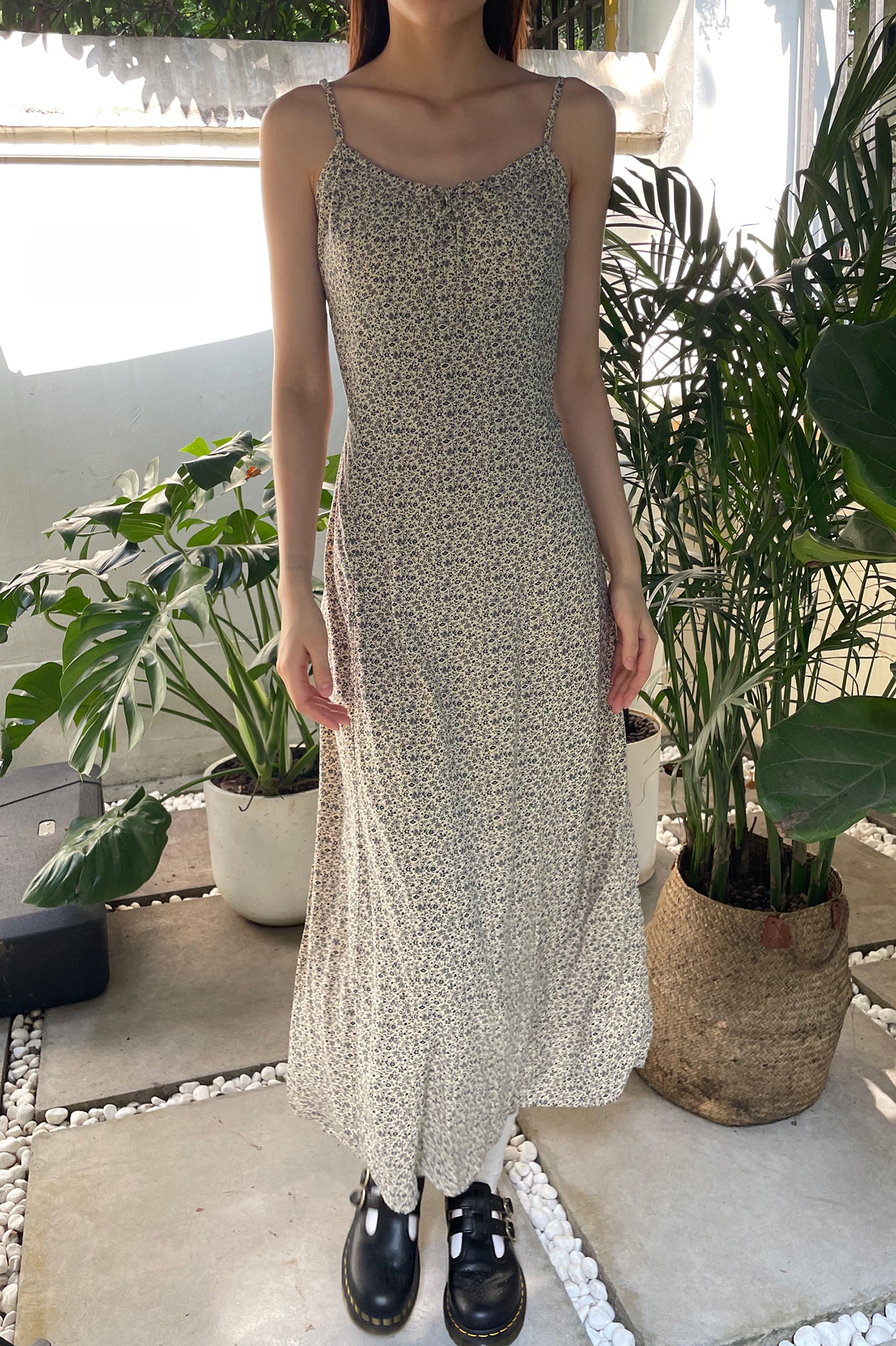 Brandy Melville Floral Maxi Dress Brandy Melville Blue Floral