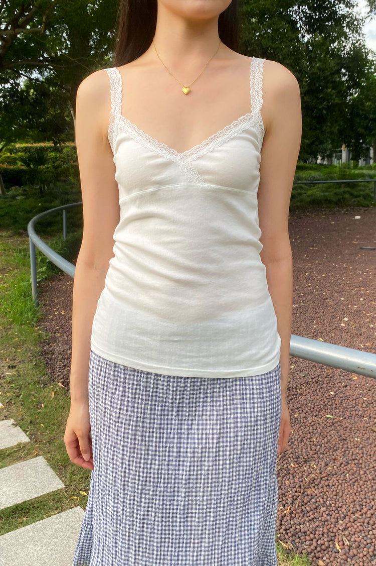 Serena Tank | White / XS/S