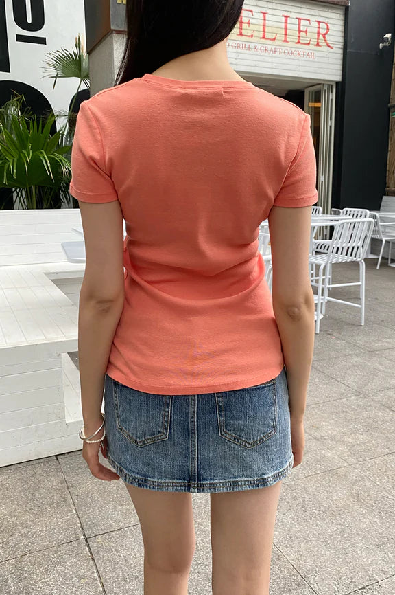 Emma Top | Dark Salmon / XS/S