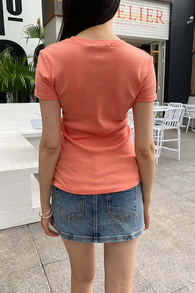 Emma Top | Dark Salmon / XS/S