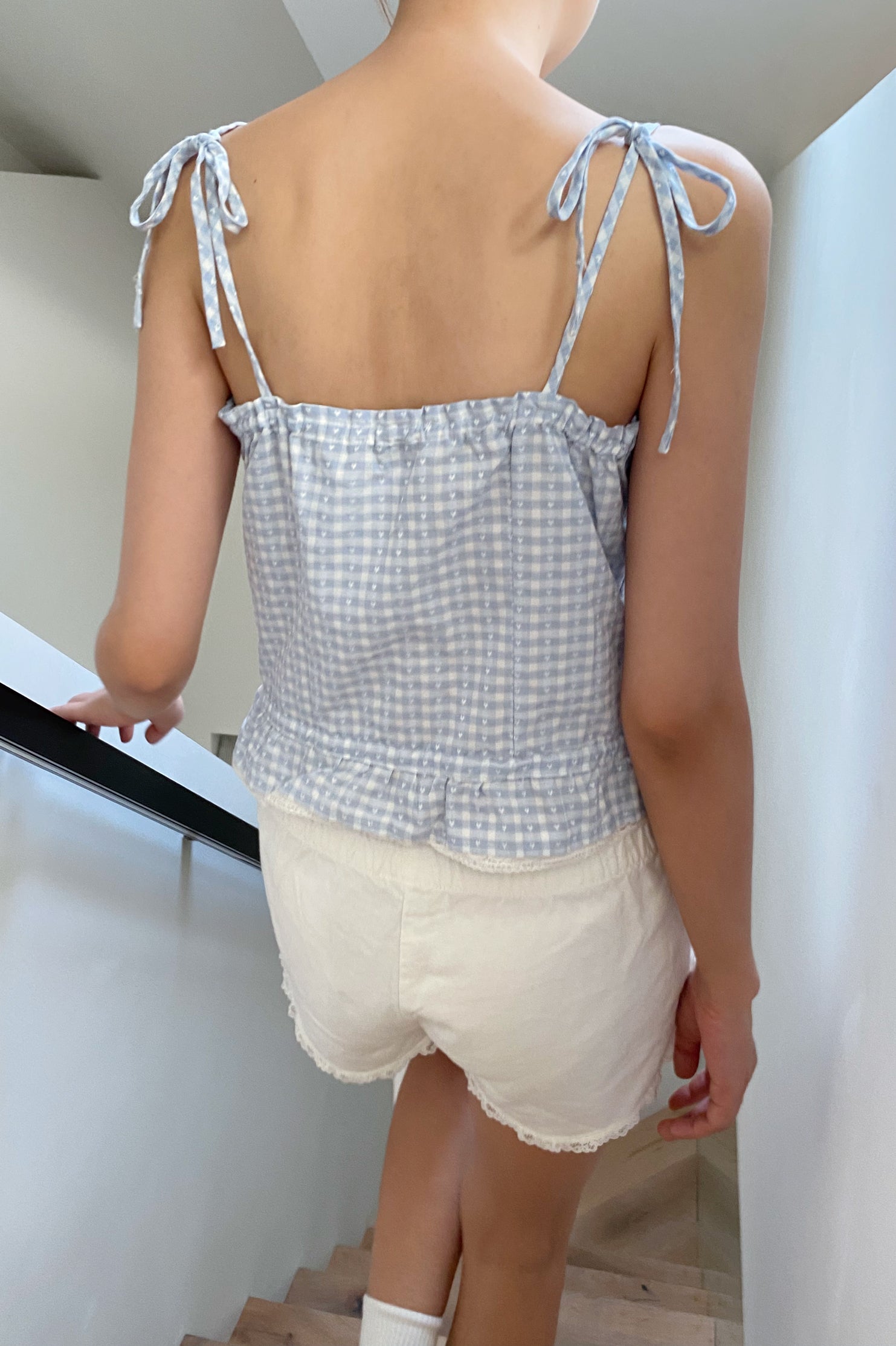 Blue Plaid Lace