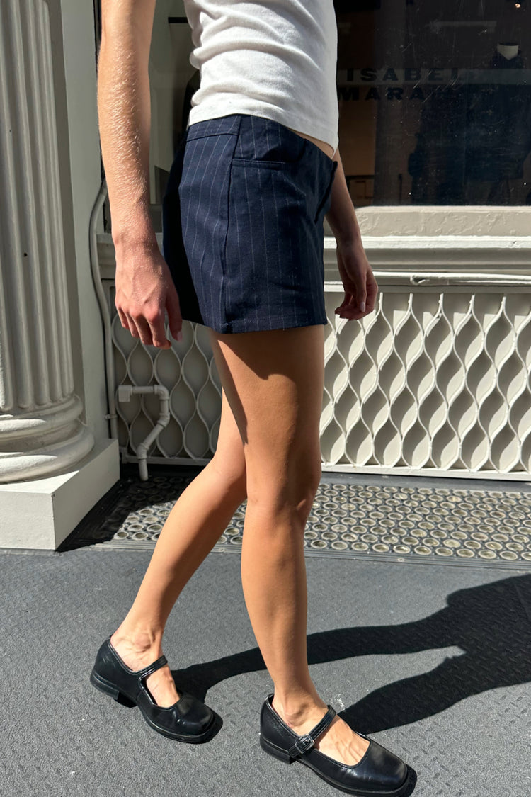 Louisa Striped Mini Skirt | Dark Navy