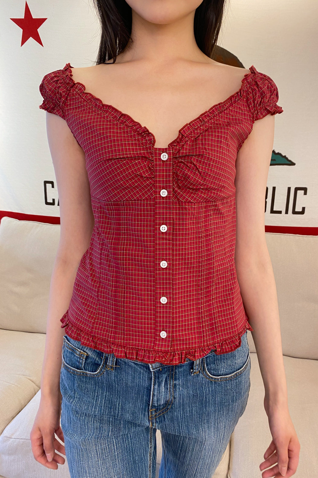 Red Plaid Lace
