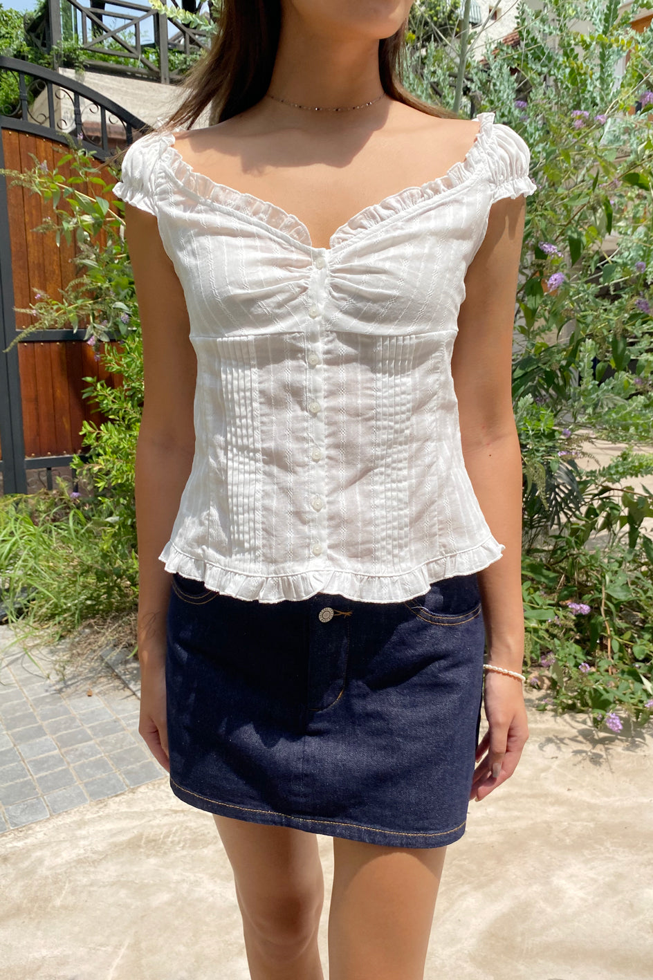 Elena Pointelle Top | 