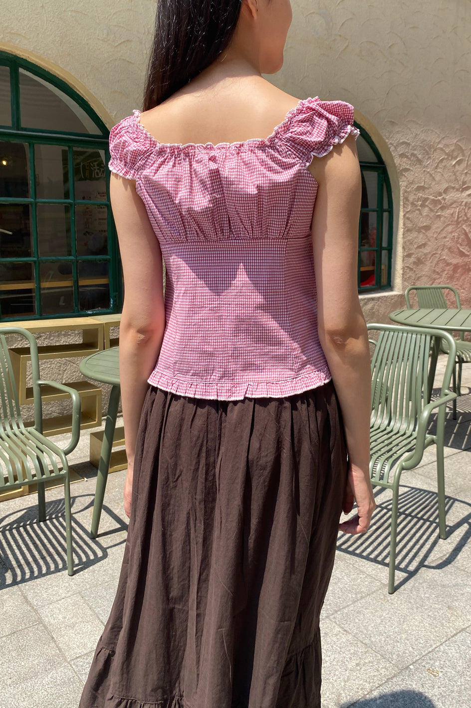 Blair Cotton Ruffle Top | 