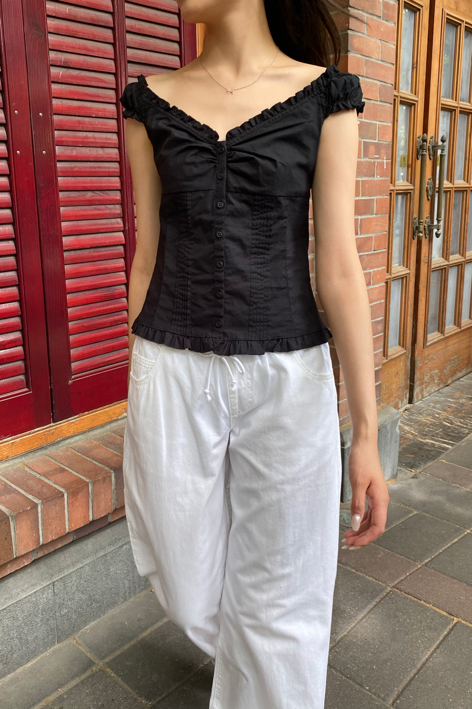 Elena Top | Black / XS