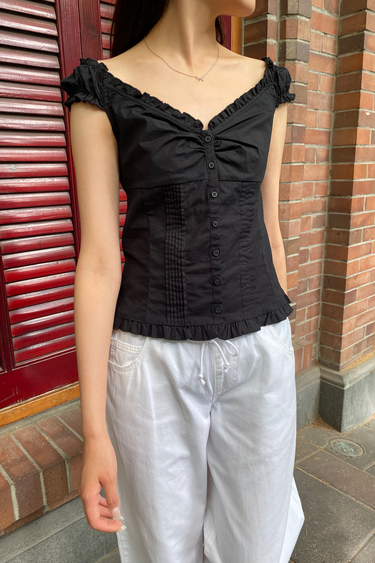 Elena Top | Black / XS