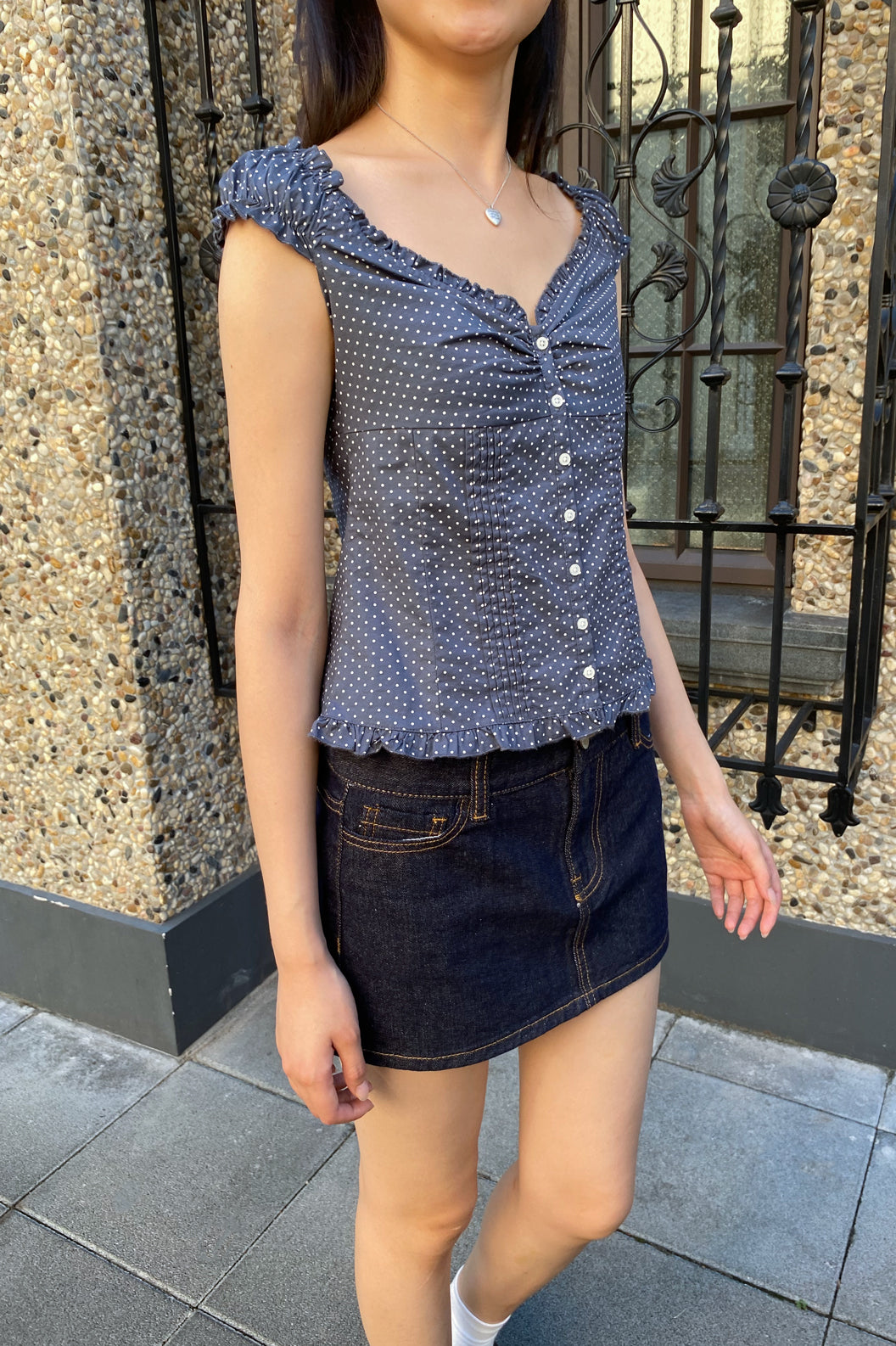 Elena Polka Dot Top | 
