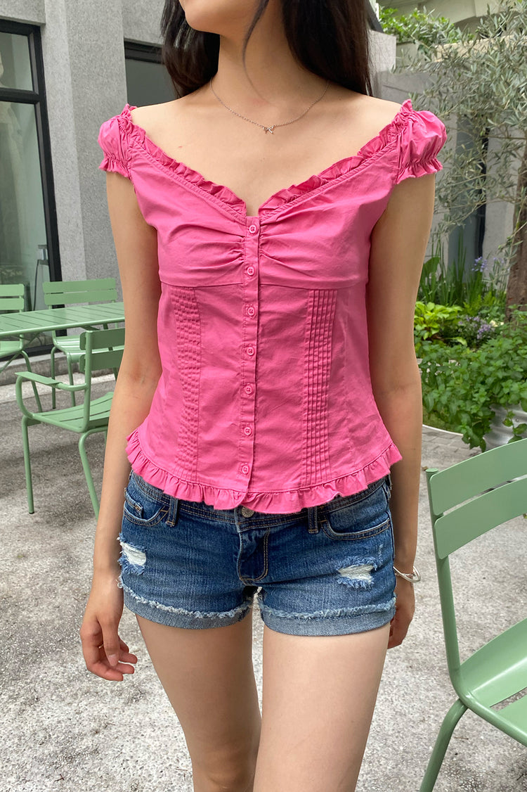 Elena Top | Hot Pink / XS