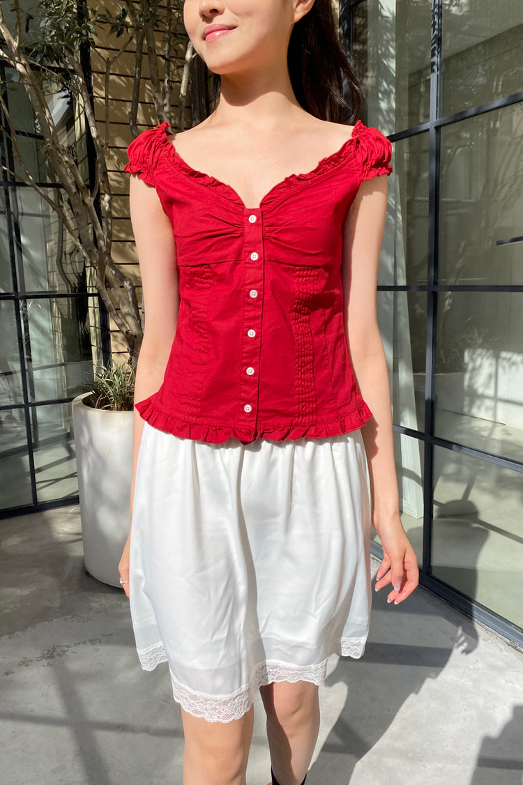 Elena Top | Red / XS/S