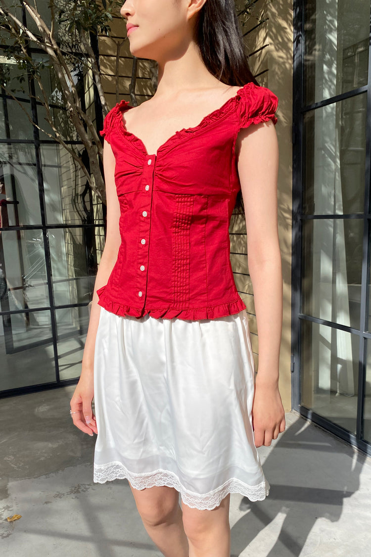 Elena Top | Red / XS/S
