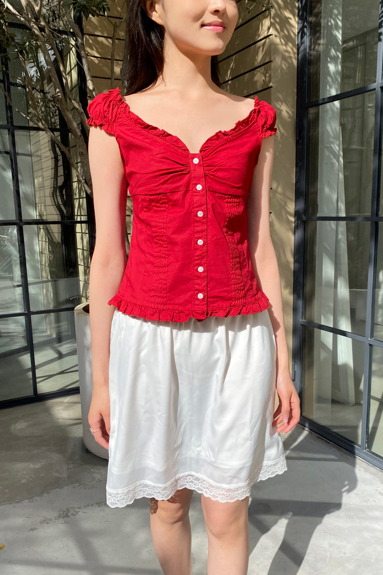 Elena Top | Red / XS/S