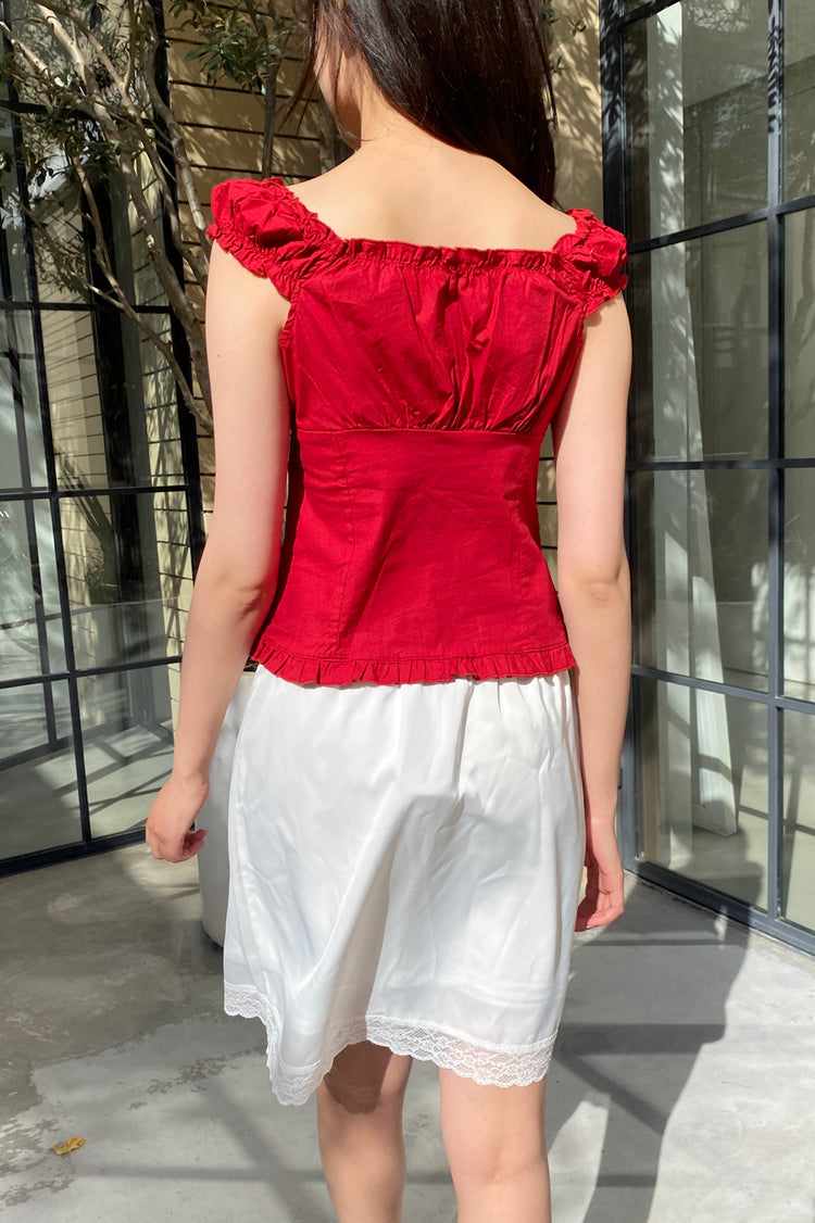 Elena Top | Red / XS/S