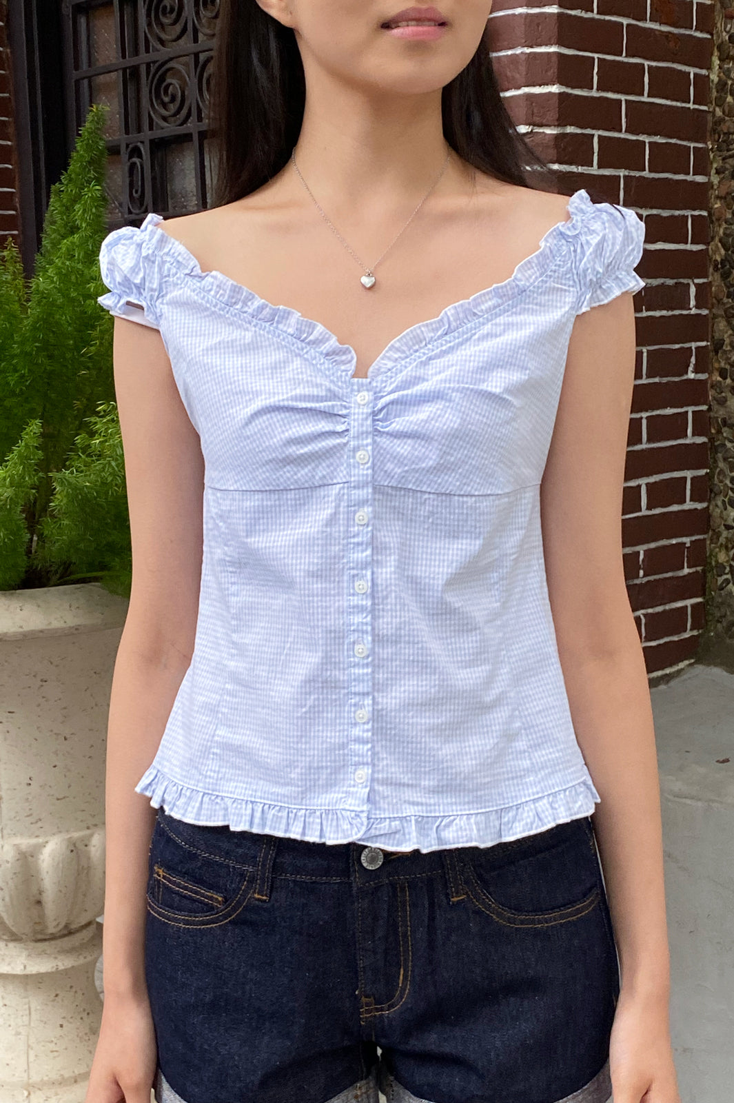 Elena Gingham Top | 