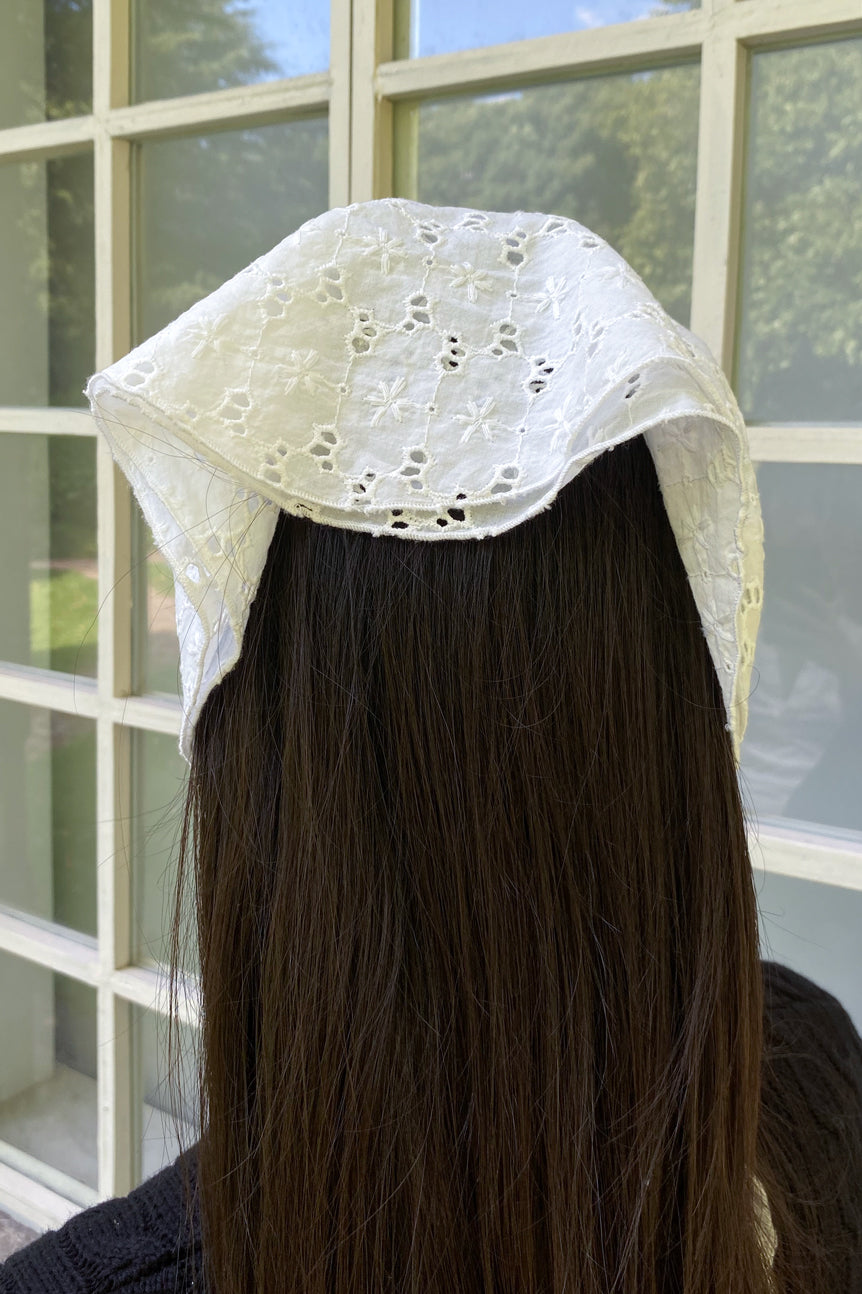White Floral Bandana | 